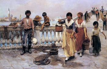 Frank Duveneck : Water Carriers Venice